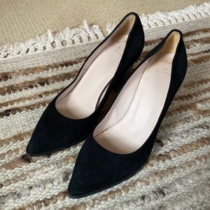 Andre Assous Suede Black 3” Heels, Size 36 (US 6)